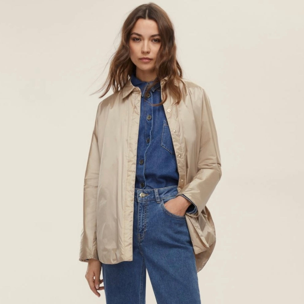 EMME Marella | Giacca stile camicia in tessuto tecnico