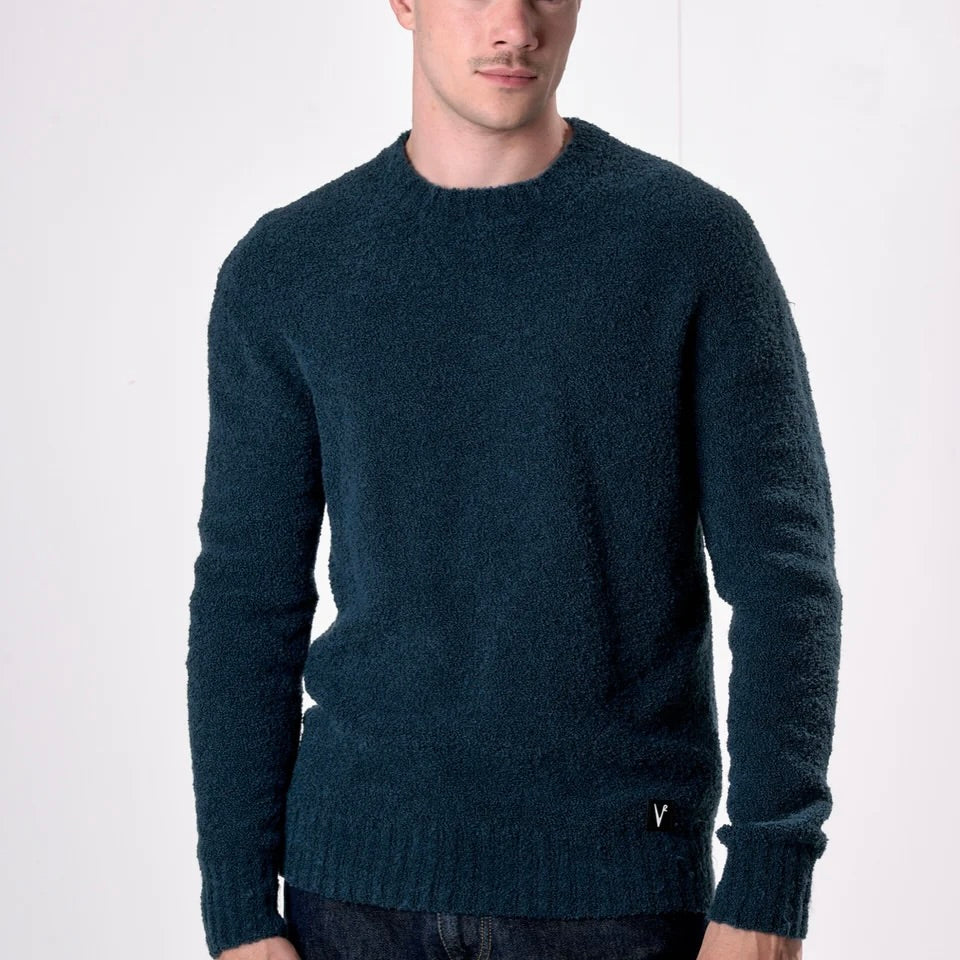 V2 | MAGLIONE GIROCOLLO FILATO EXTRA-SOFT OTTANIO
