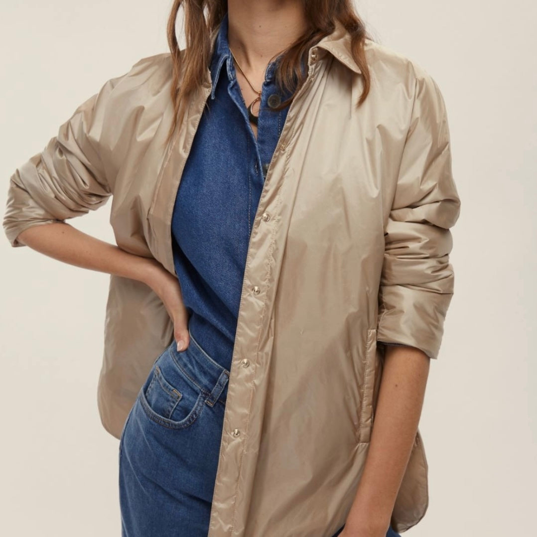 EMME Marella | Giacca stile camicia in tessuto tecnico