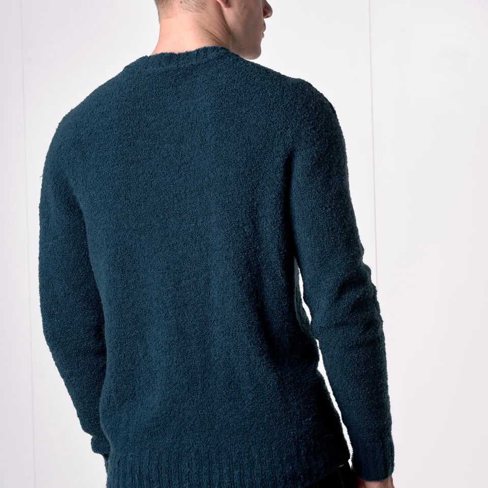 V2 | MAGLIONE GIROCOLLO FILATO EXTRA-SOFT OTTANIO