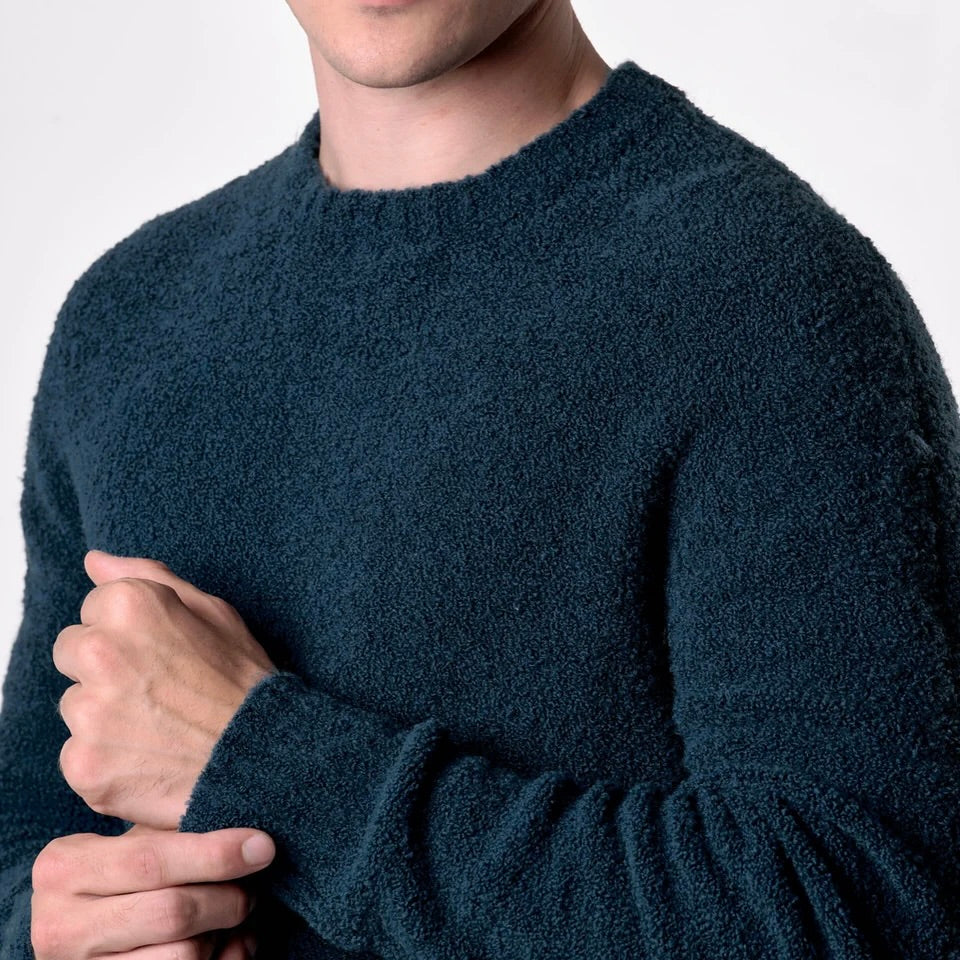 V2 | MAGLIONE GIROCOLLO FILATO EXTRA-SOFT OTTANIO