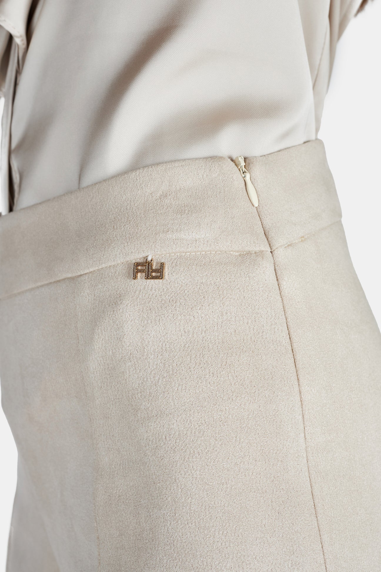 Pantalone crop dainetto beige