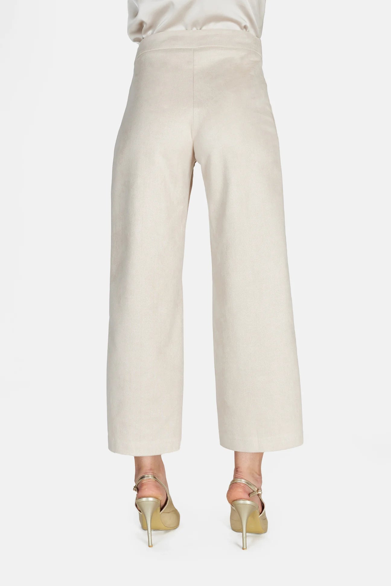 Pantalone crop dainetto beige