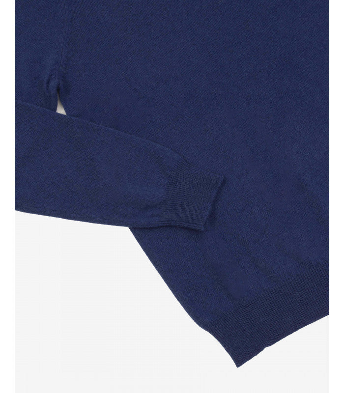 Maglione cashmere blend blu